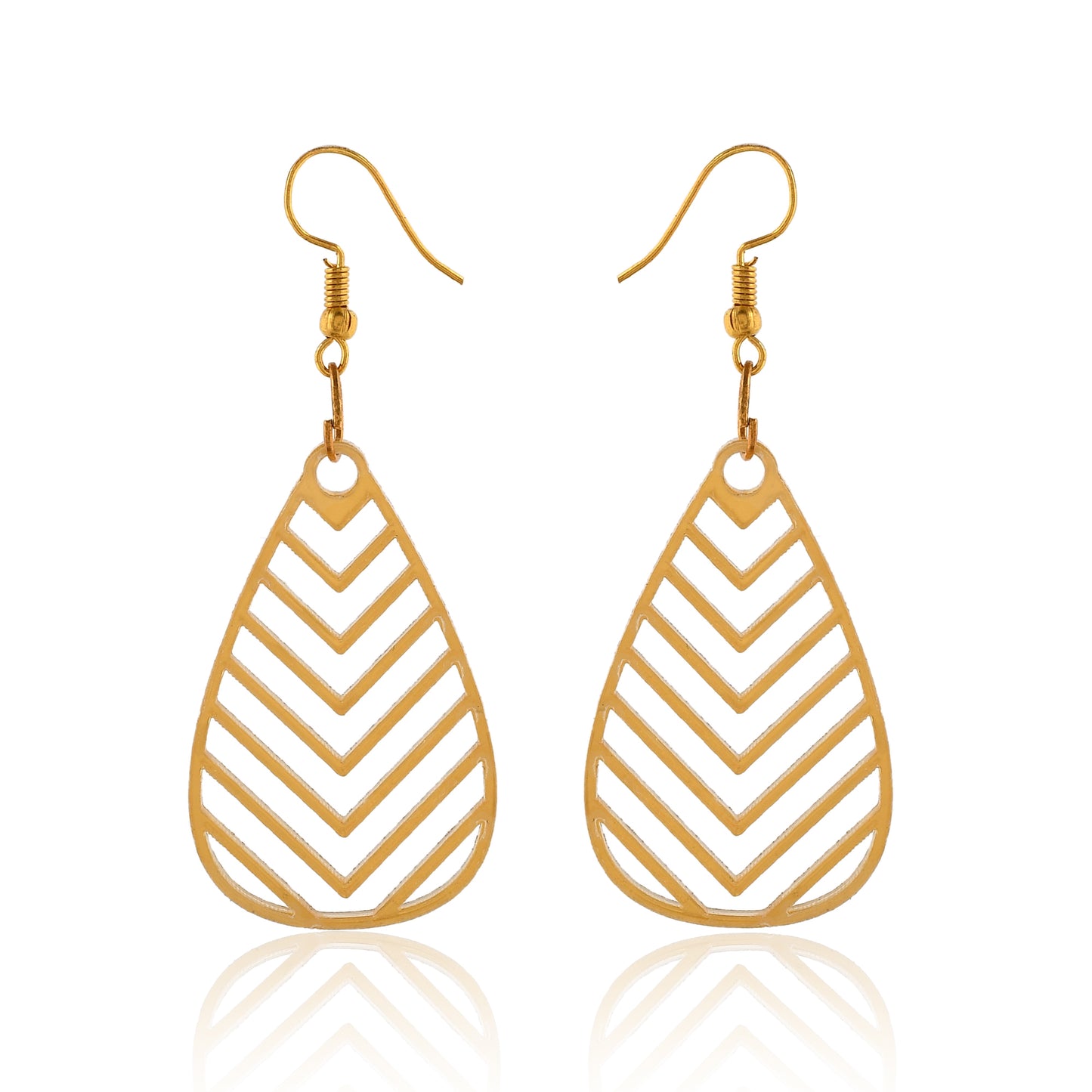 Golden Acrylic Earring
