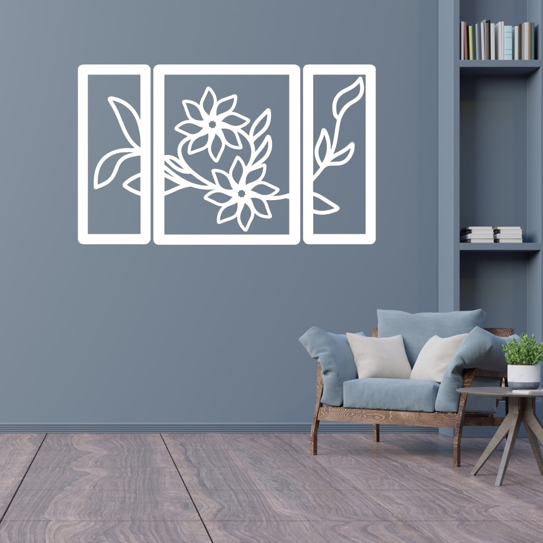 Wall Sculpture for Home and Office Wall in Floral Design