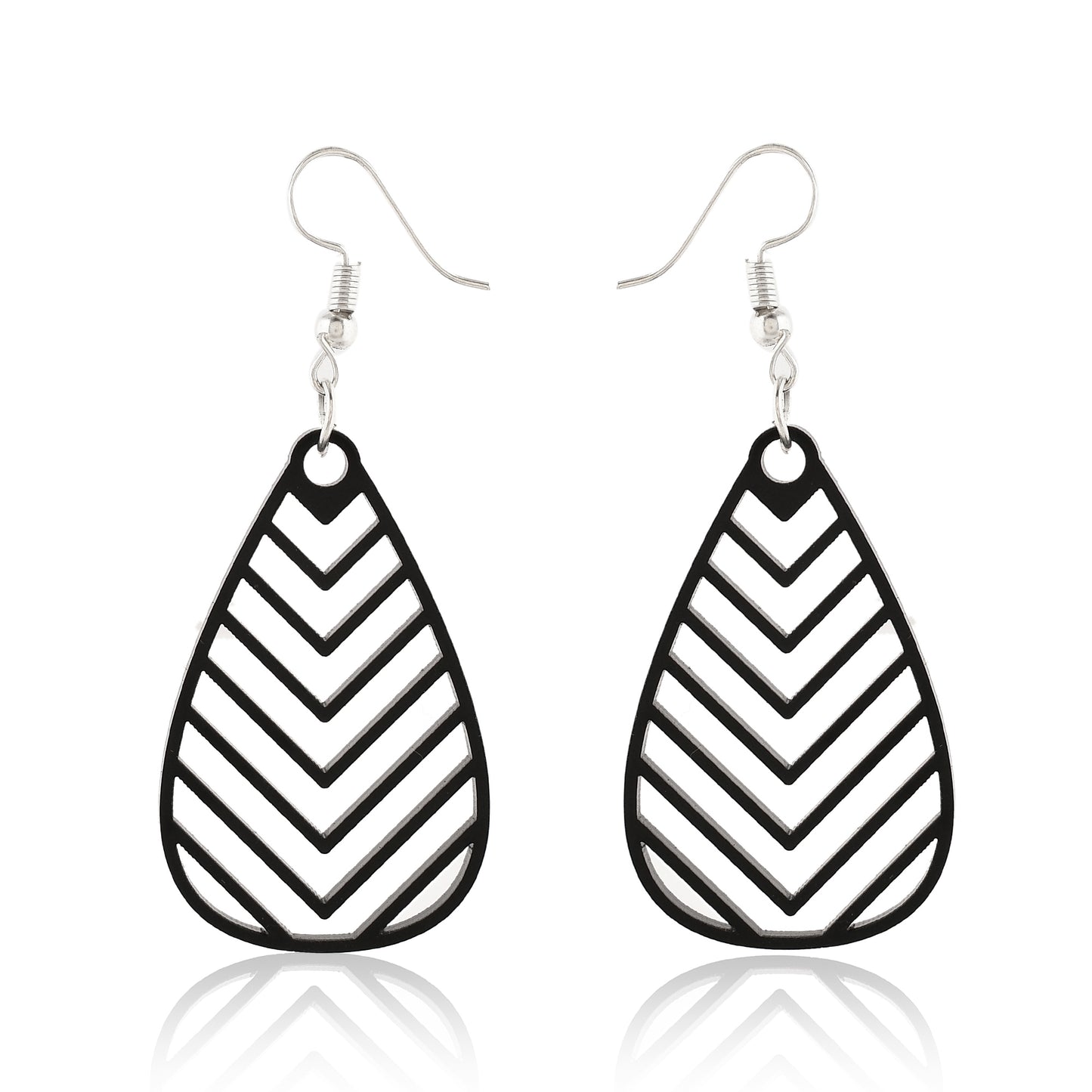 Black Acrylic Earring