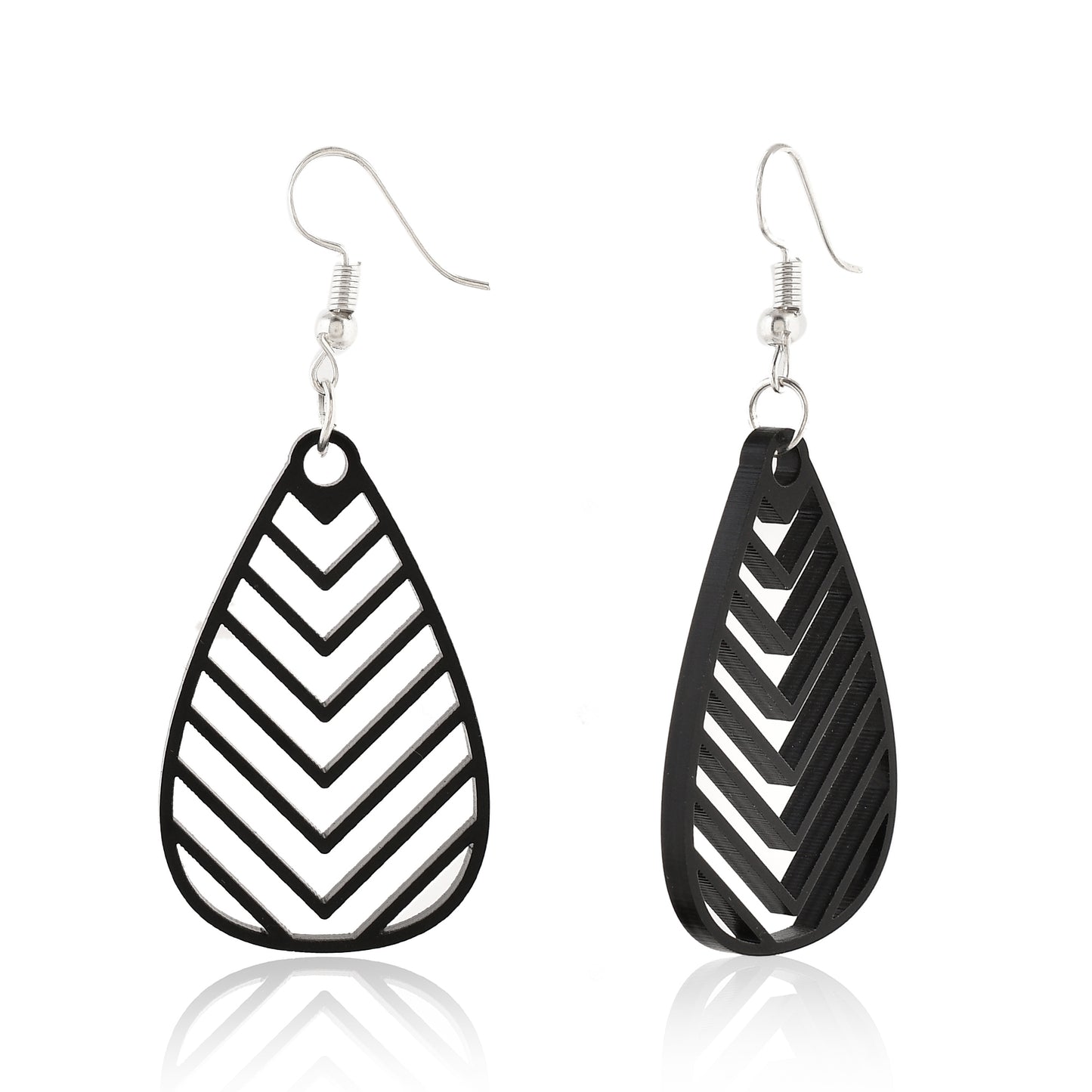 Black Acrylic Earring